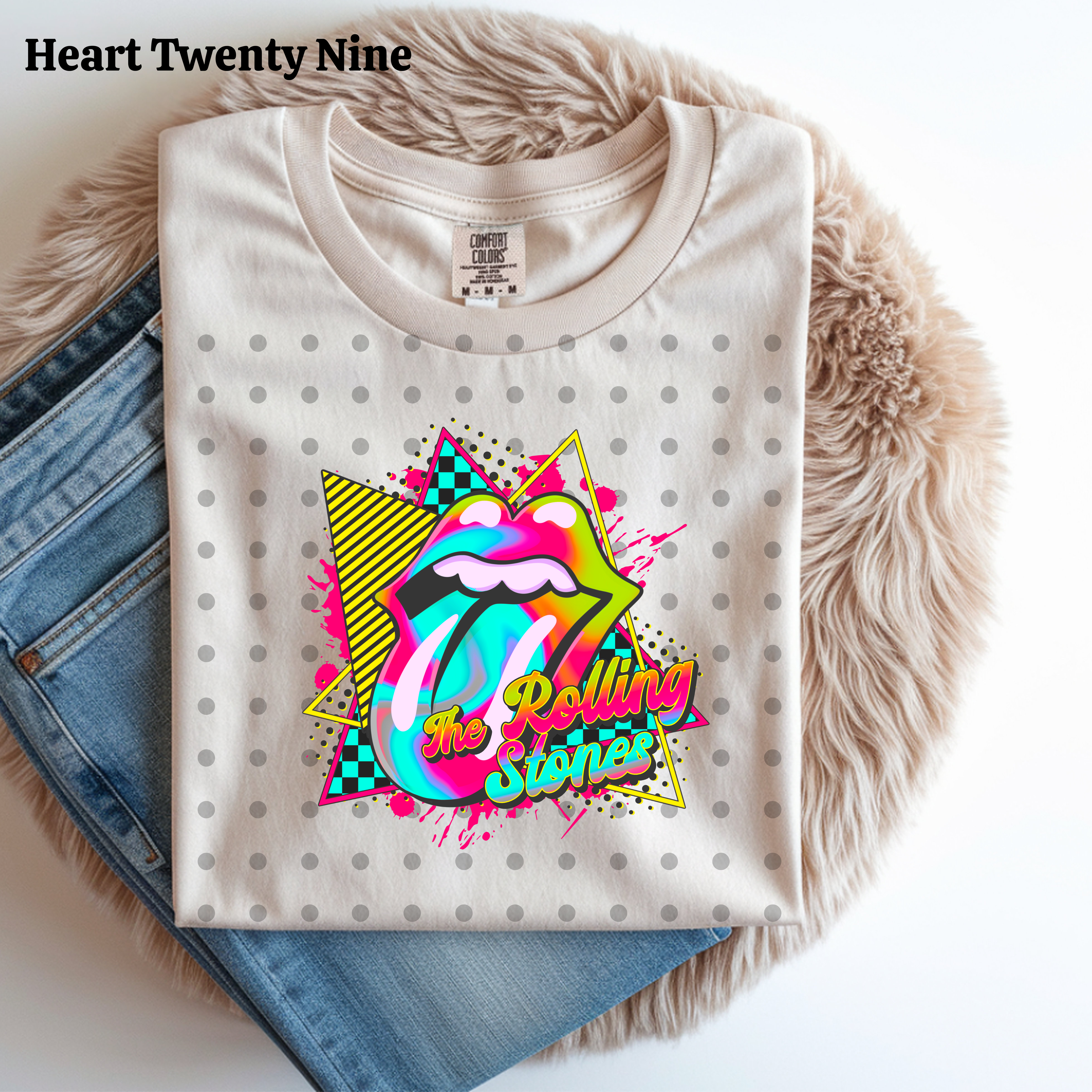 A35 Neon Rolling Stones