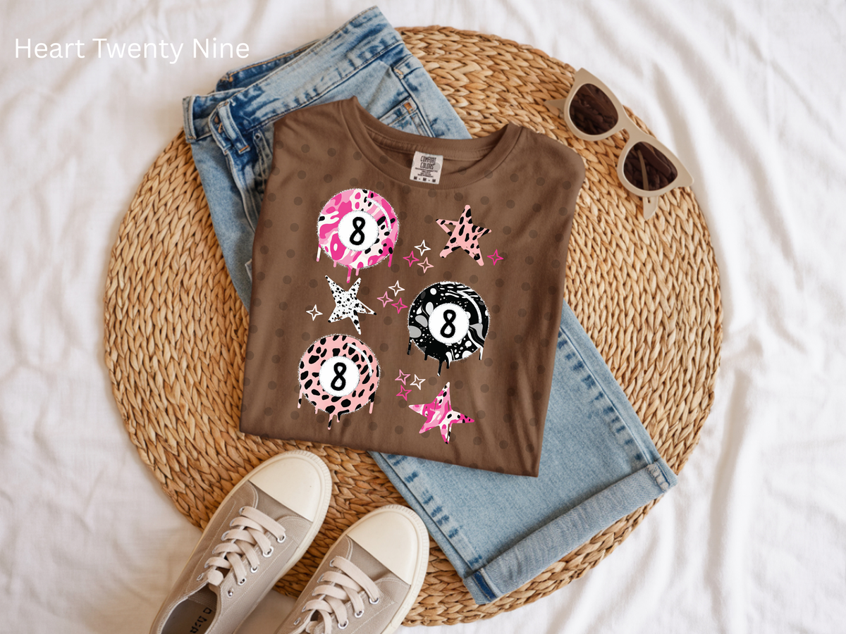 A125 8 Ball Animal Print