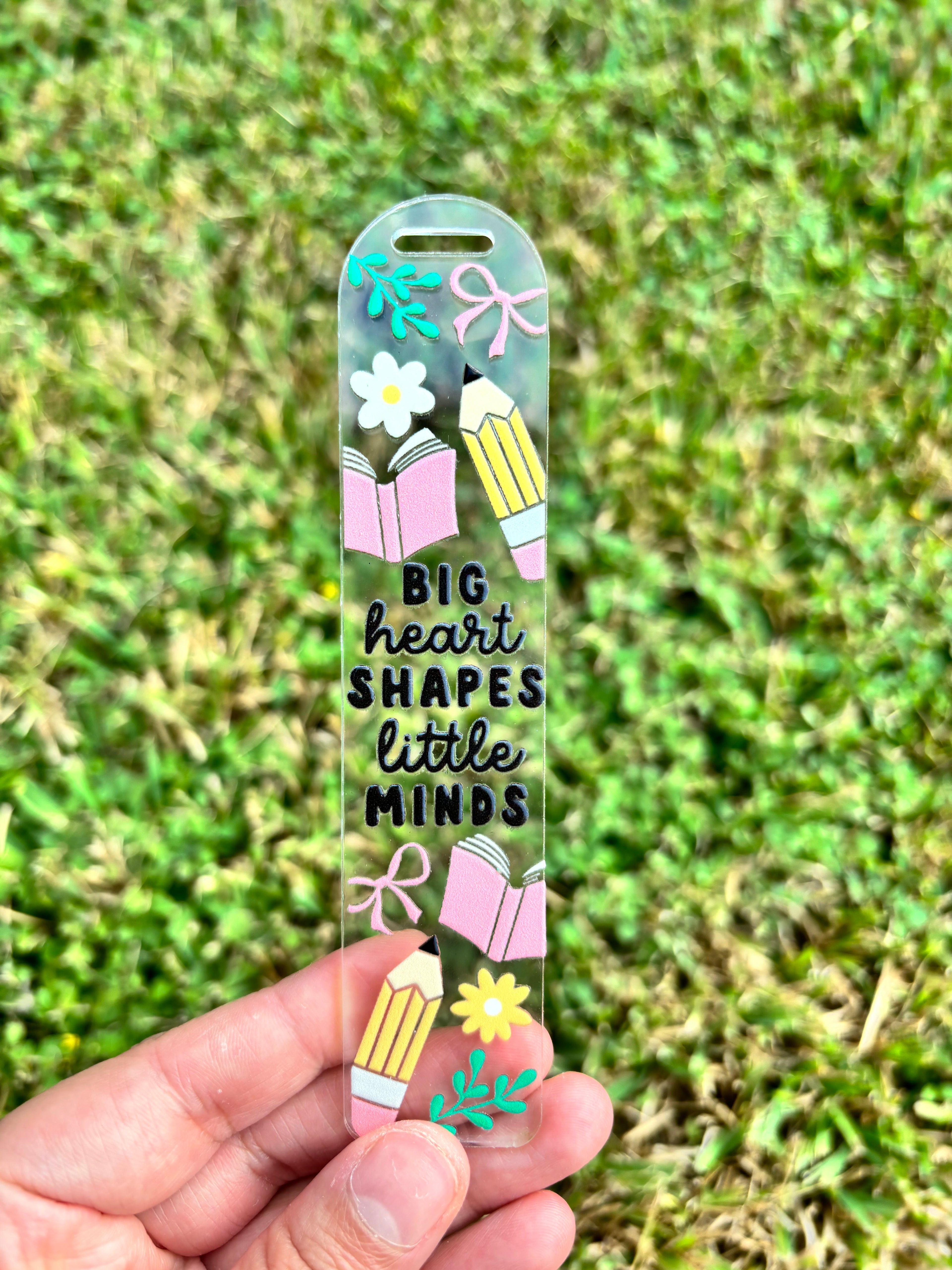 Books Acrylic Bookmark