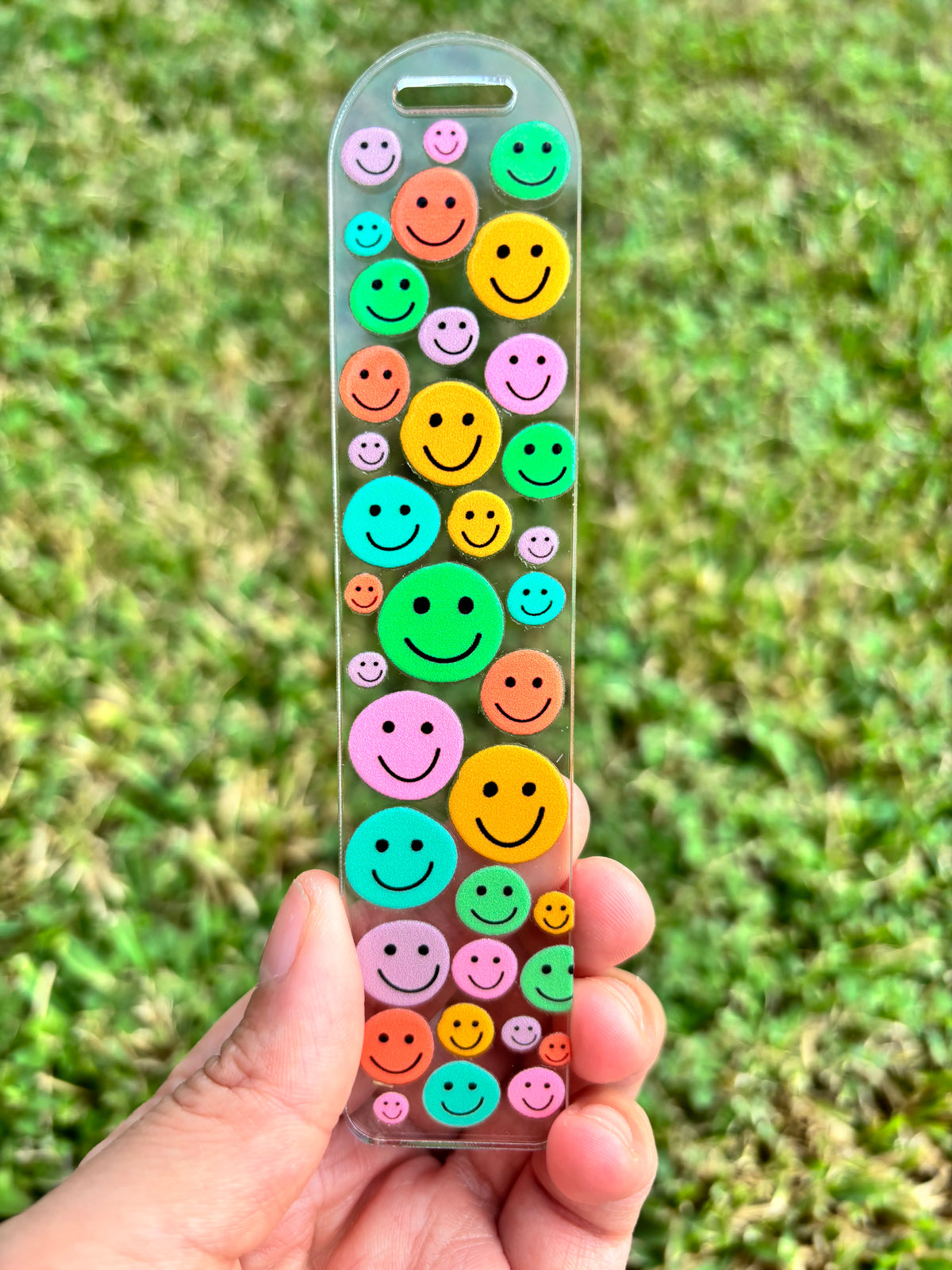 Colorful Smiley Face Bookmark