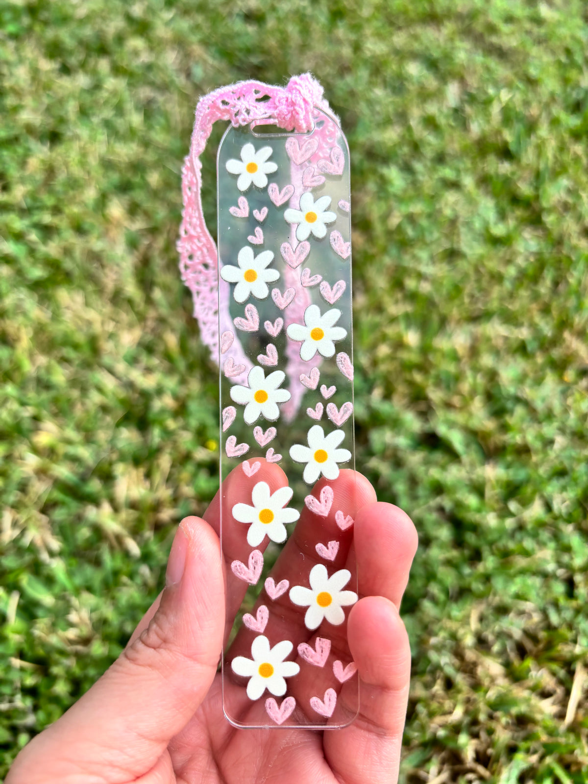 Flowers and Hearts Bookmark