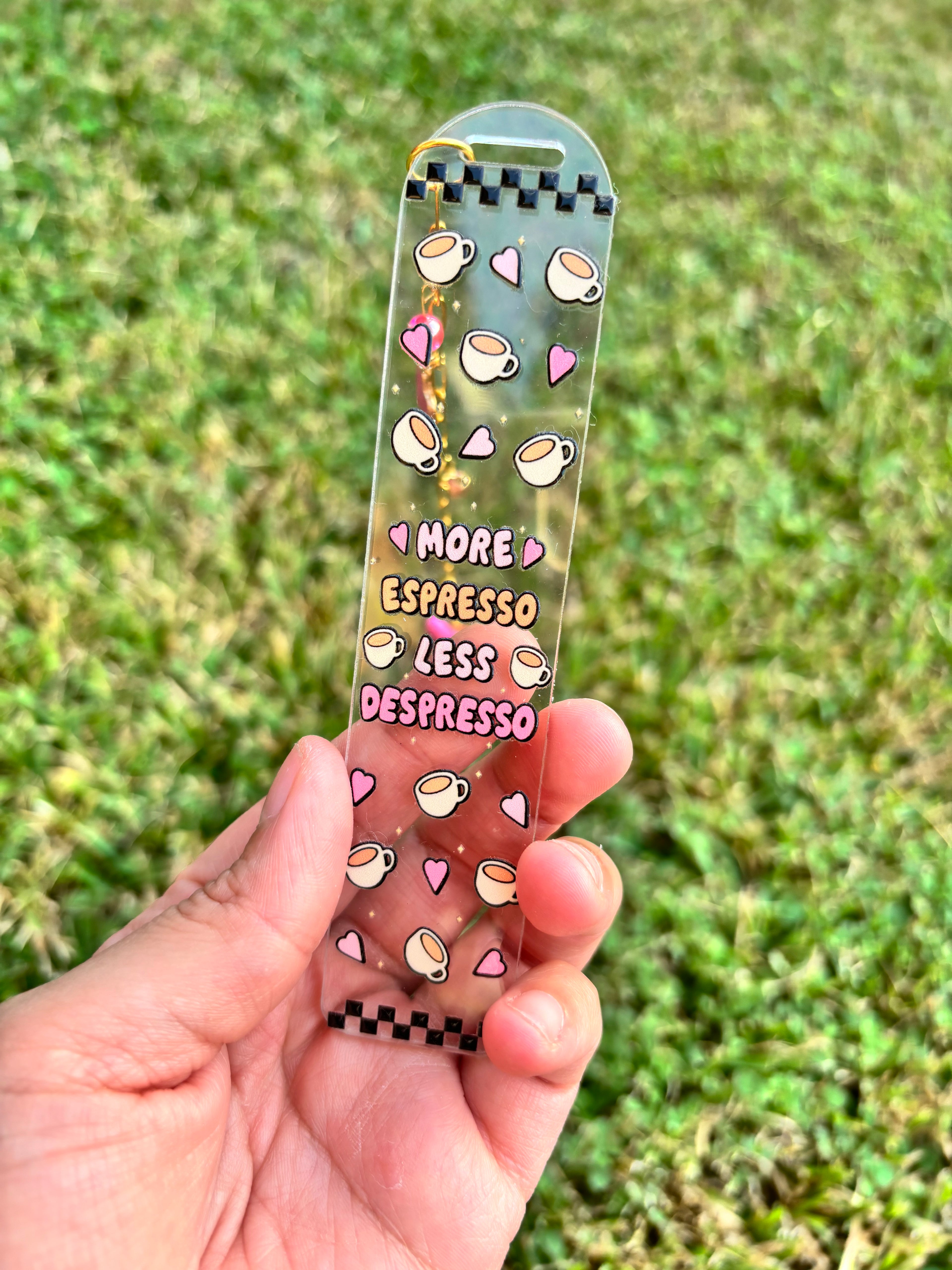 More Espresso Less Espresso Bookmark