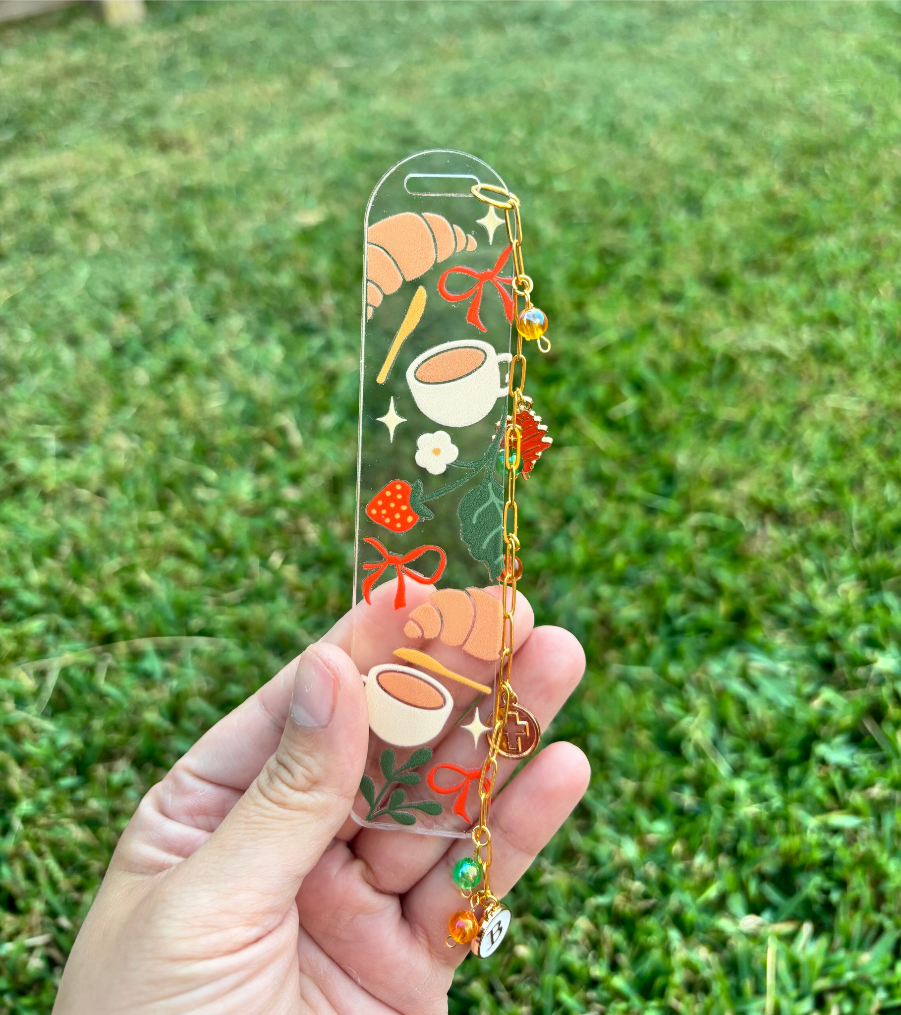 Bows, Bread, and Fruit Bookmark
