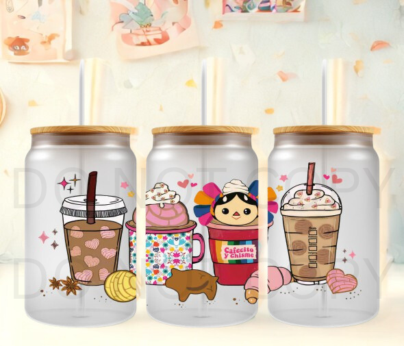 Caffecito and Chisme 16 oz