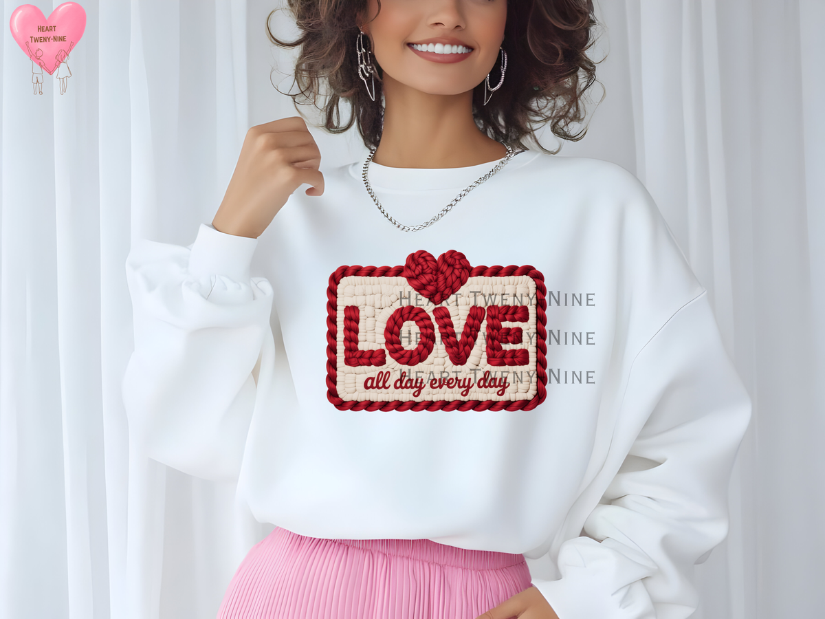 Faux Yarn LOVE Valentine's Day